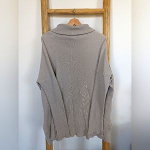 Groceries Apparel Organic Cotton Waffle Light Sweater Size Small